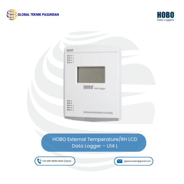 HOBO External Temperature/RH LCD Data Logger - U14 L