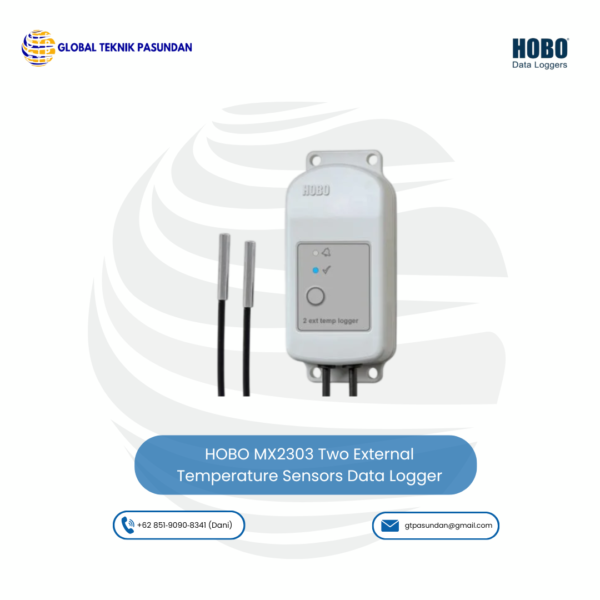 HOBO MX2303 Two External Temperature Sensors Data Logger