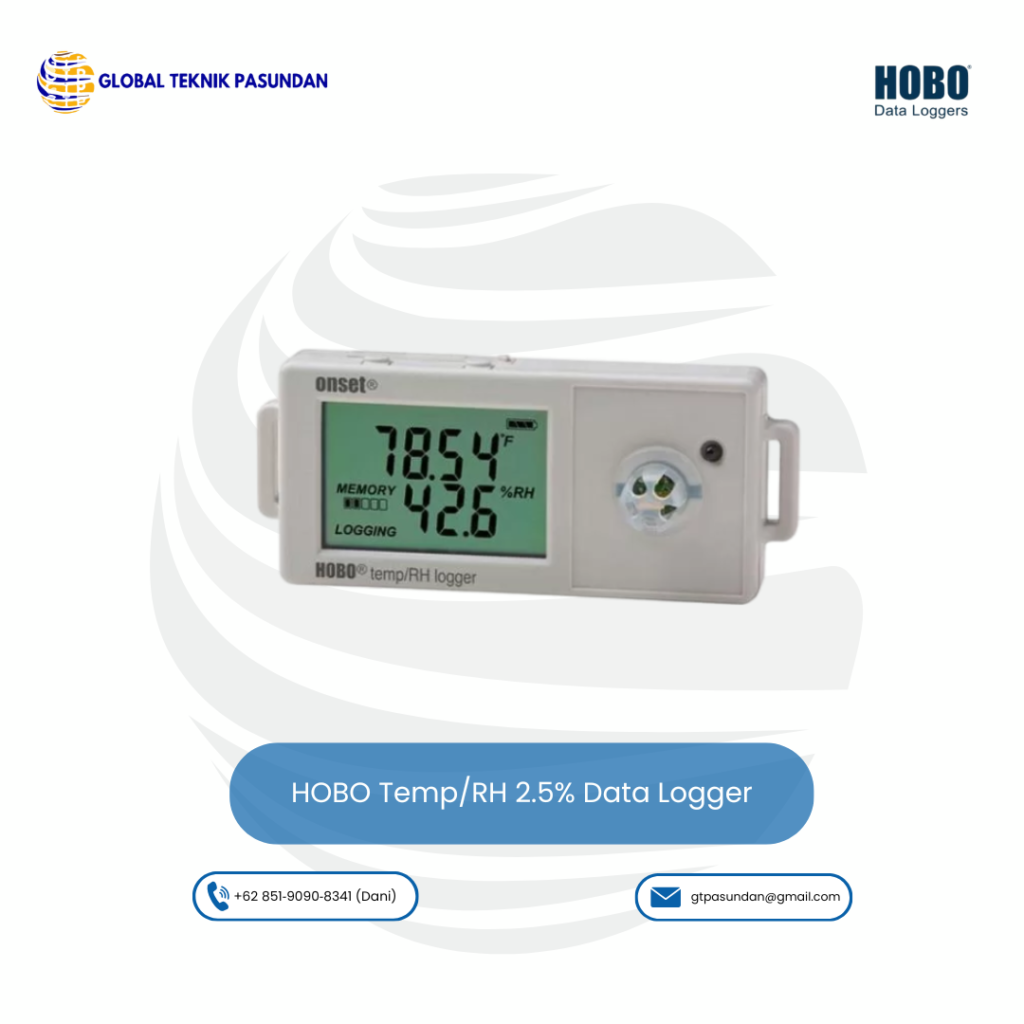 HOBO Temp/RH 2.5% Data Logger - UX100-011A 