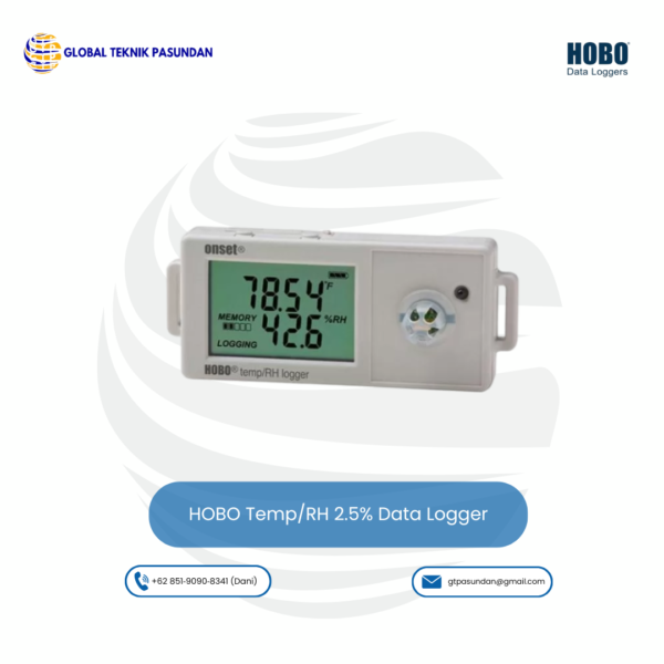 HOBO Temp/RH 2.5% Data Logger