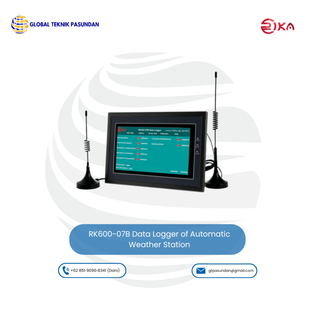 Connor Rk600 RK600-07B Data Logger of Automatic Weather Station – Global Teknik Pasundan