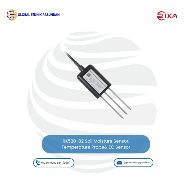 RK520-02 Soil Moisture Sensor, Temperature Probe& EC Sensor