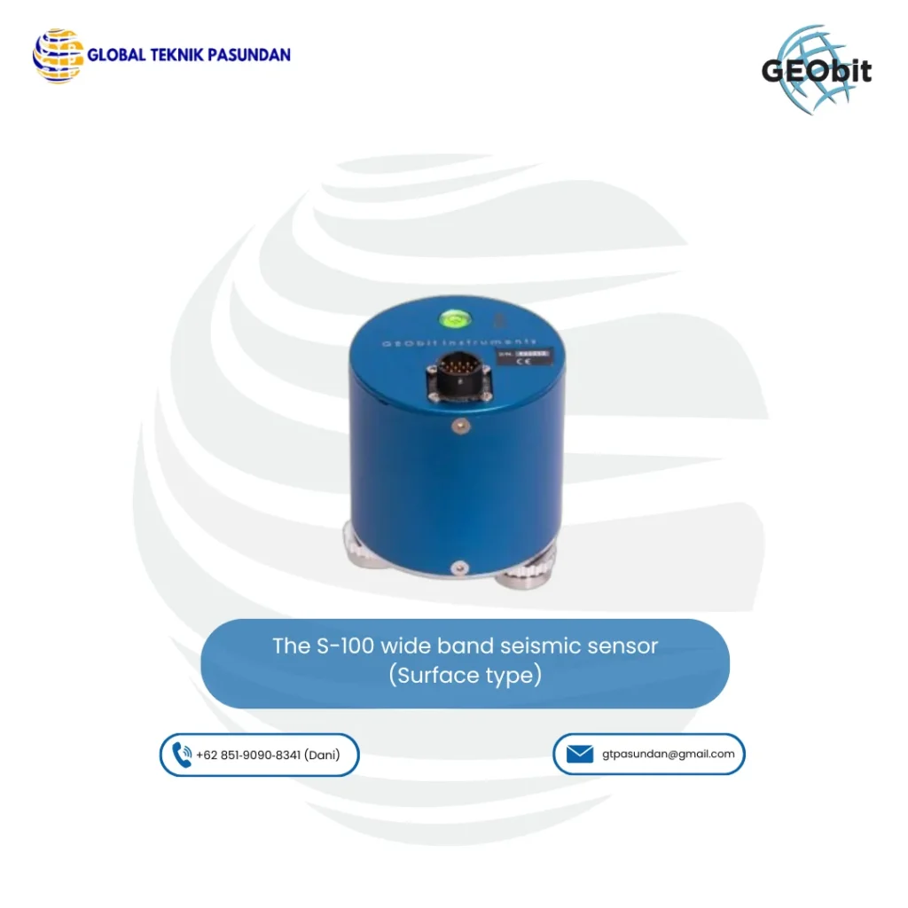Salah satu tipe alat seismometer - The-S-100-wide-band-seismic-sensor-Surface