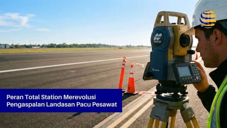 Peran Total Station Merevolusi Pengaspalan Landasan Pacu Pesawat