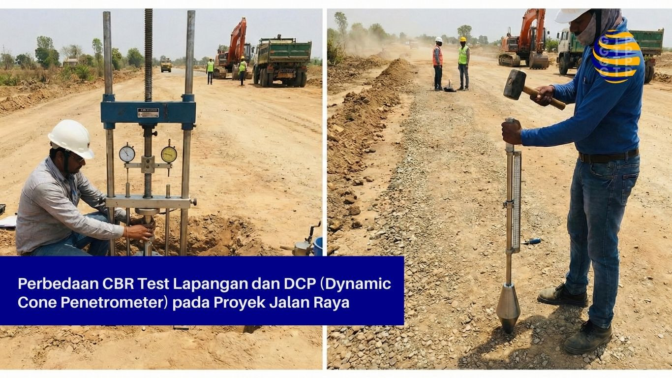 Perbedaan CBR Test Lapangan dan DCP (Dynamic Cone Penetrometer) pada Proyek Jalan Raya