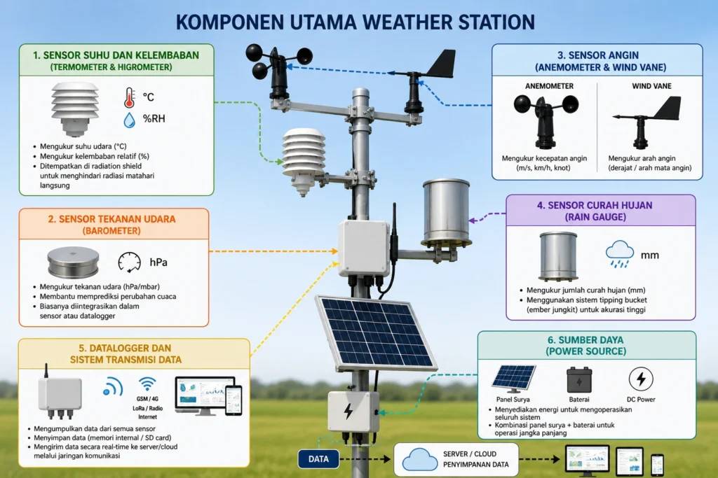 Komponen Utama Weather Station