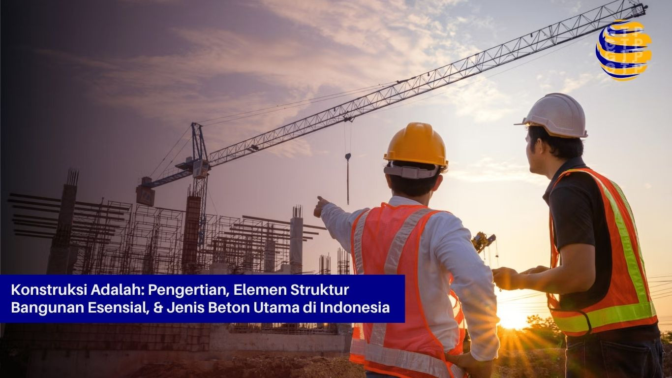 Konstruksi Adalah Pengertian, Elemen Struktur Bangunan Esensial, & Jenis Beton Utama di Indonesia