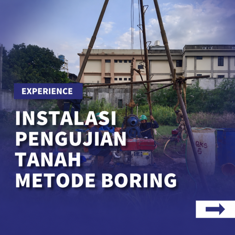 Instalasi Pengujian Tanah Metode Boring