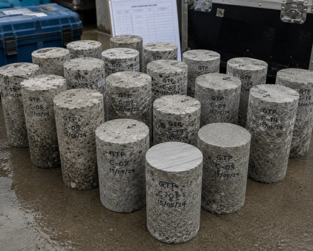 coring beton