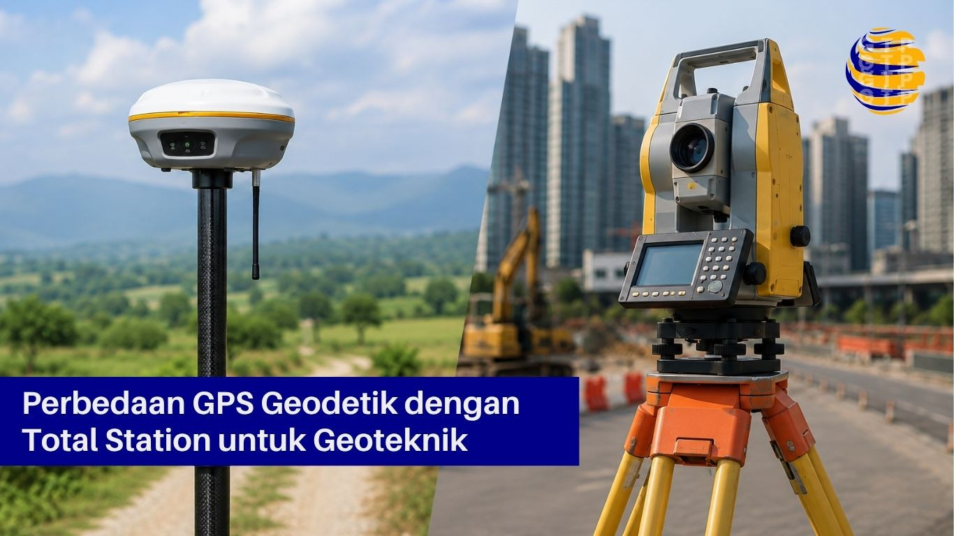 Perbedaan GPS Geodetik dengan Total Station untuk Geoteknik