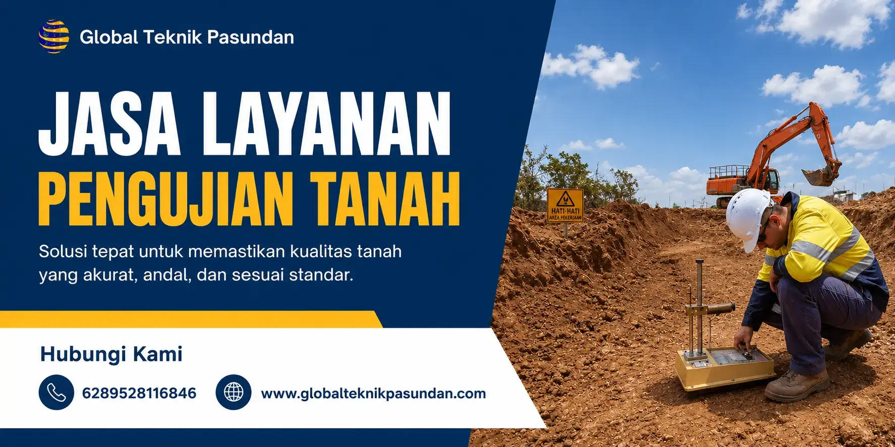 Jasa Pengujian Tanah Soil Test GTP